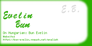 evelin bun business card